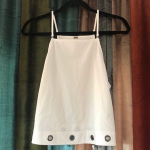 Free people white top- XS